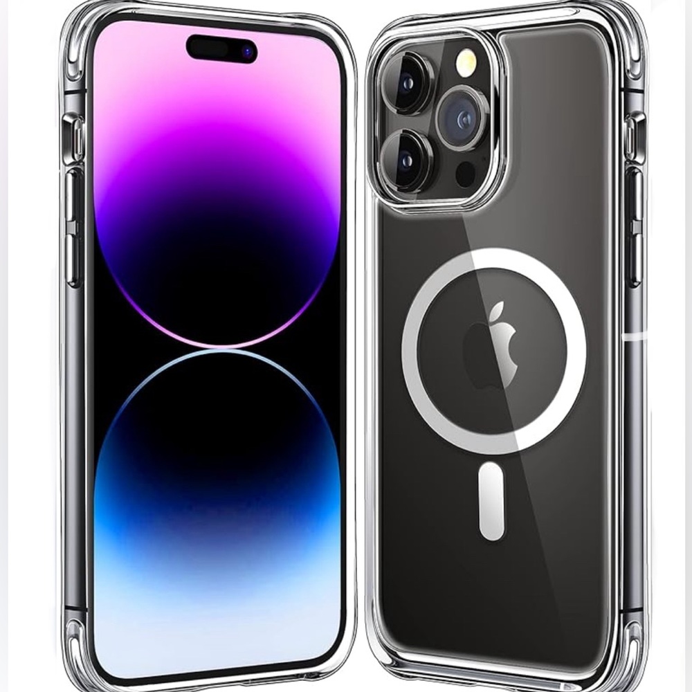 Magnetic Designed for iPhone 14 Pro Case Clear with Magsafe